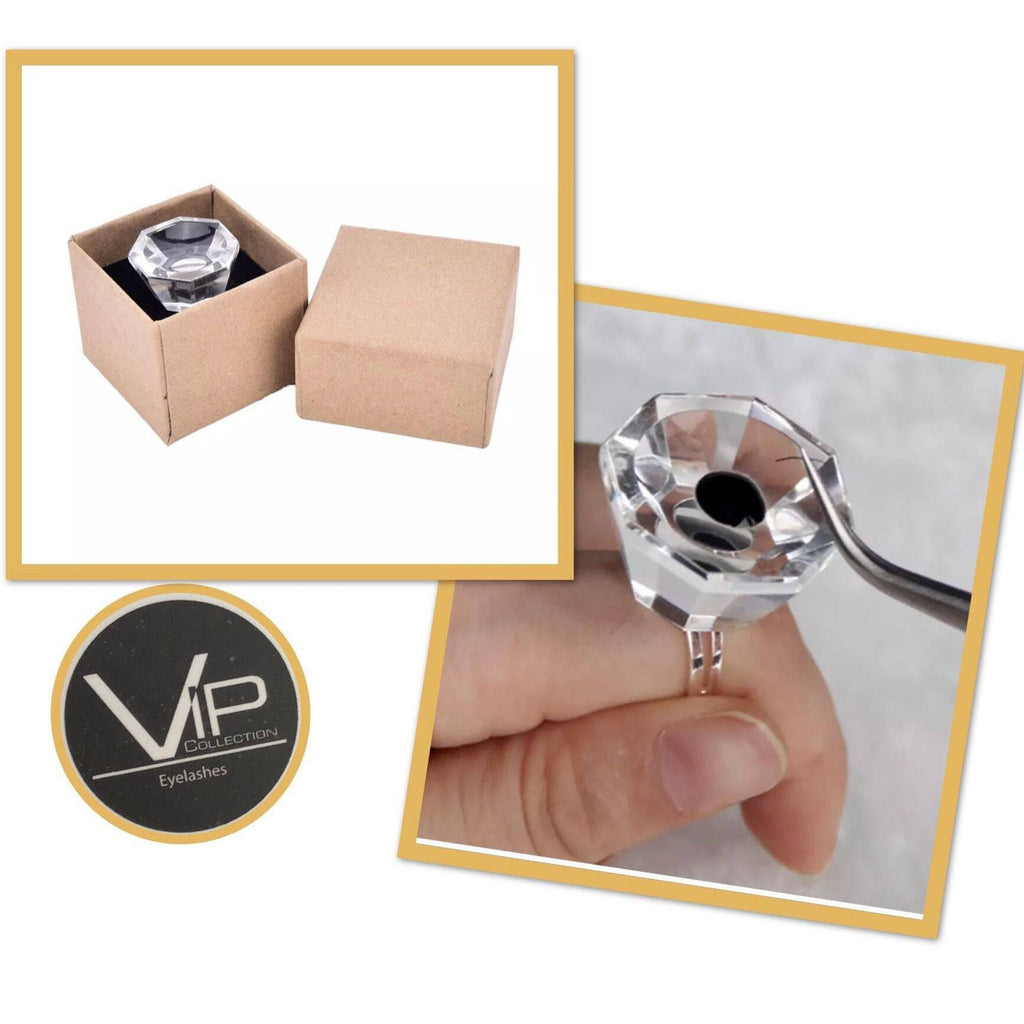 VIP Eyelash Crystal Glue Ring