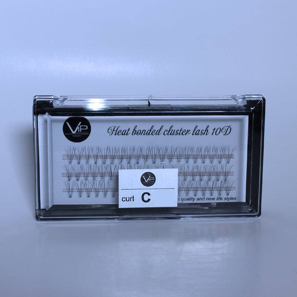 VIP Eyelashes Heat Bonded Cluster Lash 0.05mm 10D - Choose Size