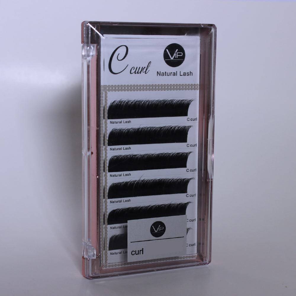 VIP Eyelashes Natural Lash C Curl 6 Lines - Choose Size