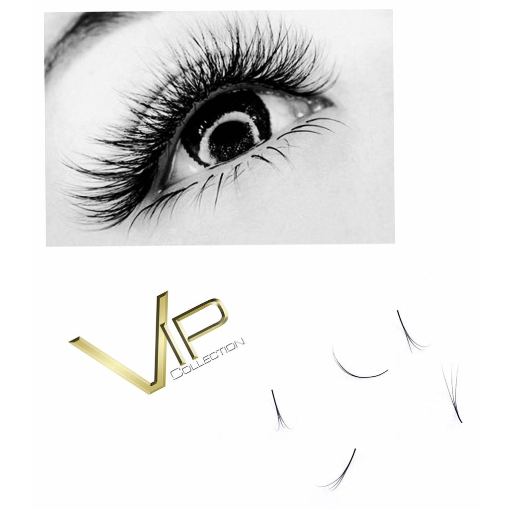 VIP Eyelashes Pre Fanned Lash Extensions 12 Lines 3D - Choose Size
