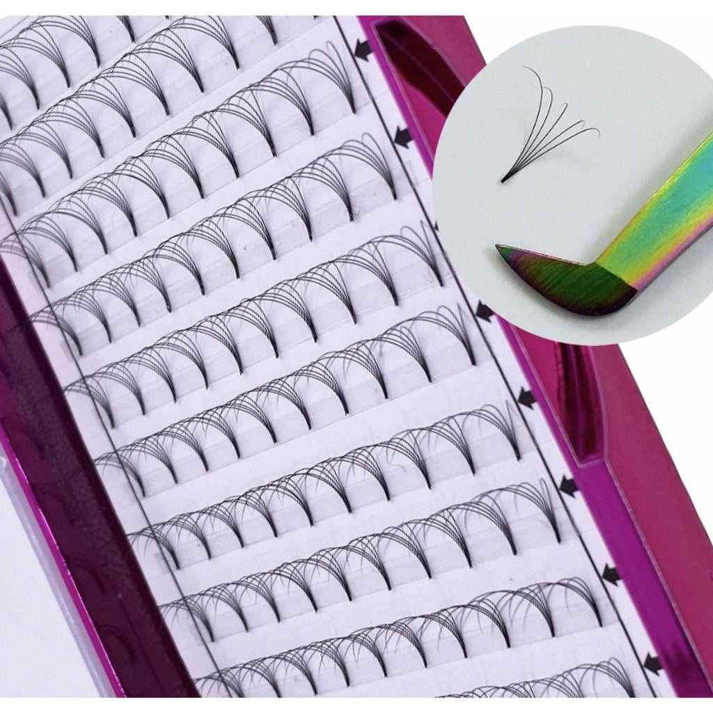 VIP Eyelashes Pre Fanned Lash Extensions 12 Lines 6D Curl - Choose Size