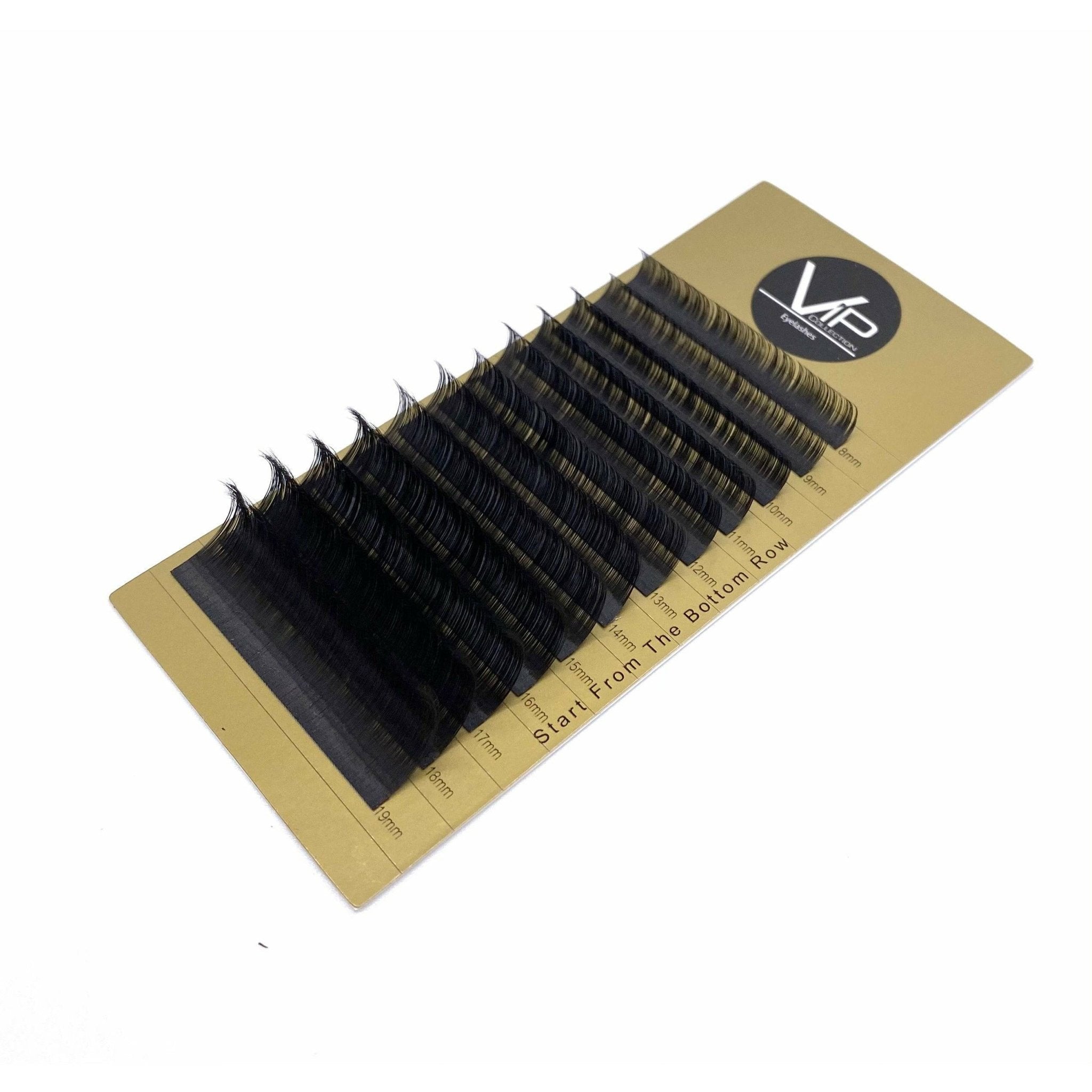 VIP Faux Mink Eyelash Extensions 12 Lines D Curl Mix 0.03 mm - Choose Size