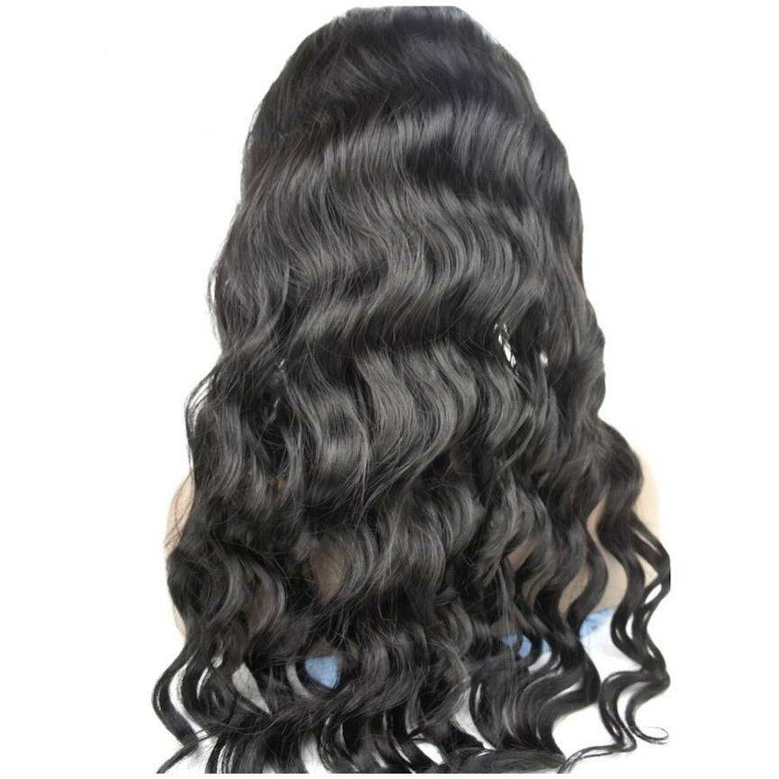 VIP - Full Lace Wig - 100% Human Hair Natural Black (180 Density) Body Wave