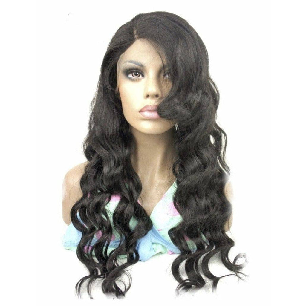 VIP - Full Lace Wig - 100% Human Hair Natural Black (180 Density) Body Wave