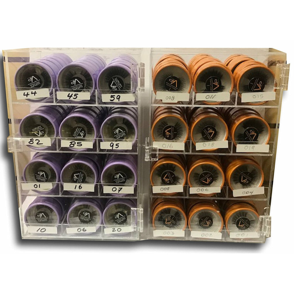 VIP HD & iMink Eyelashes Line with Display, 12 Styles per Display, Set of 2 Displays