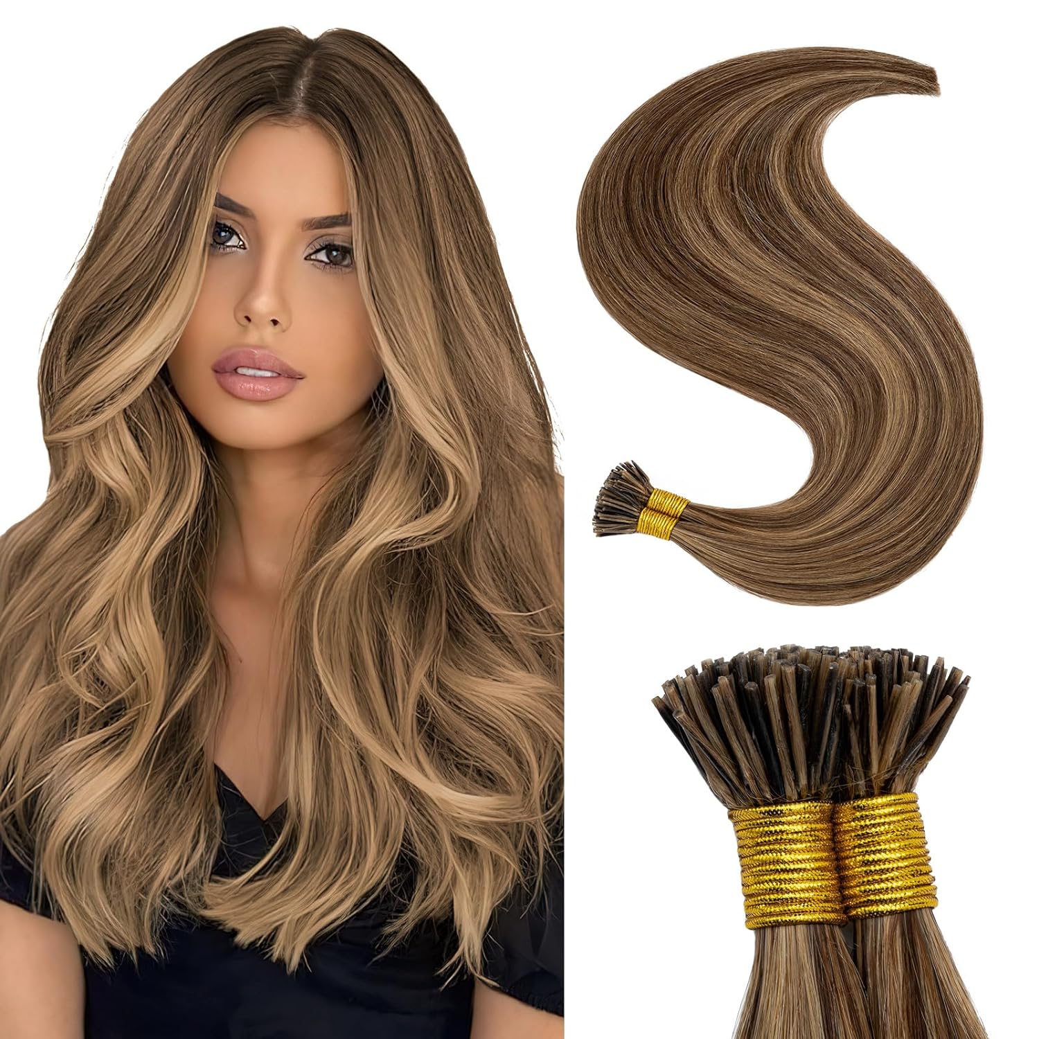VIP Extensions I-Tip System Straight 18" (100 Grams) Hair