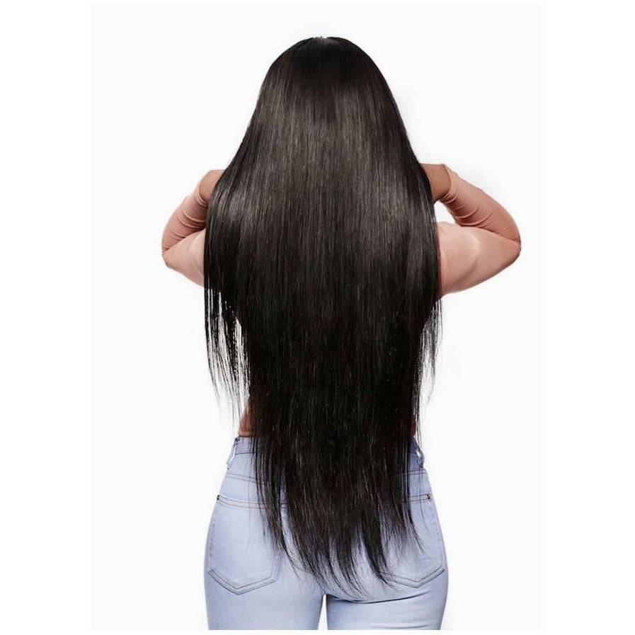 VIP Lace Front Wig, 100% Human Hair, Natural Black, 180 Density, Straight
