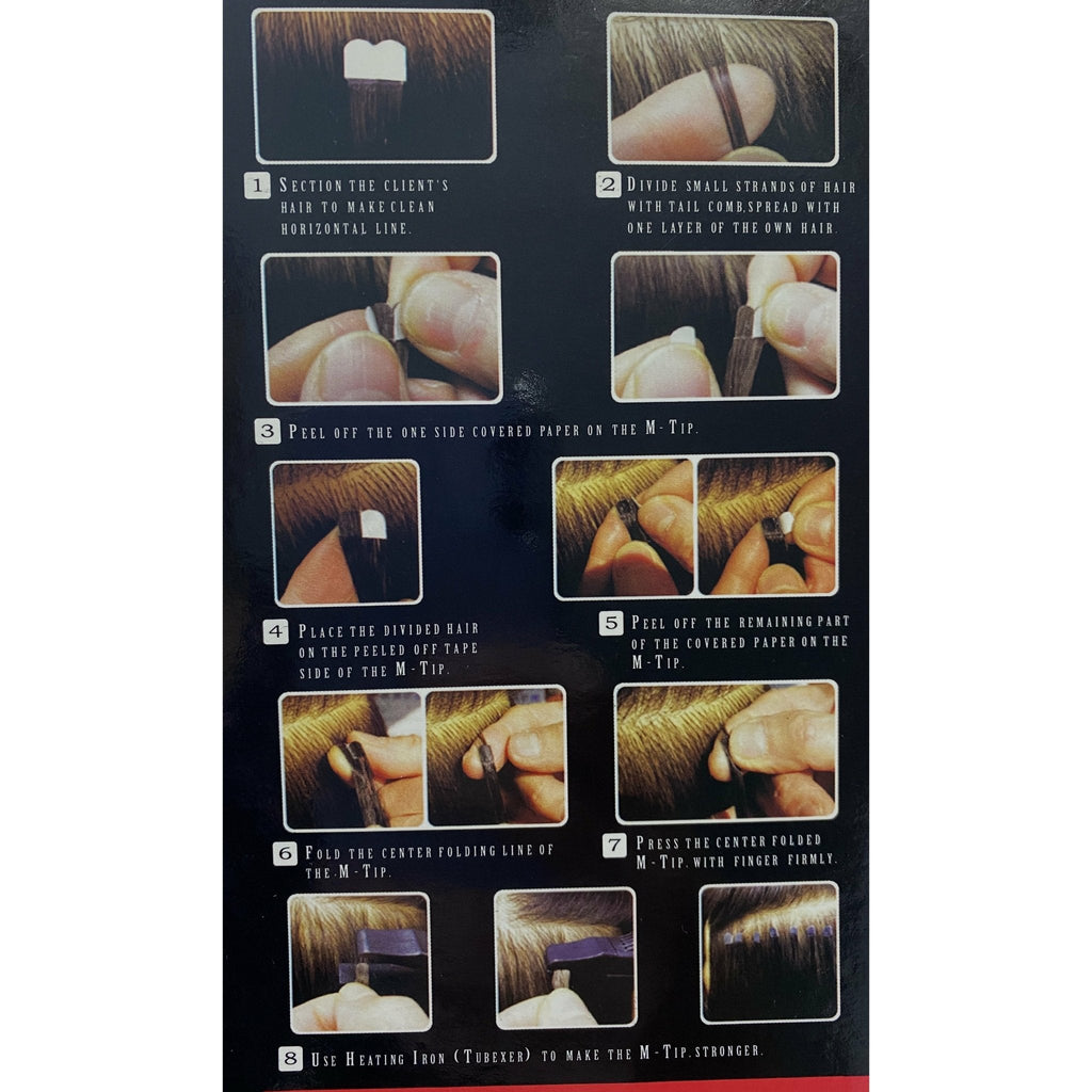 VIP M-Tip System (Tape Extensions 100 Strands) / Straight 18"