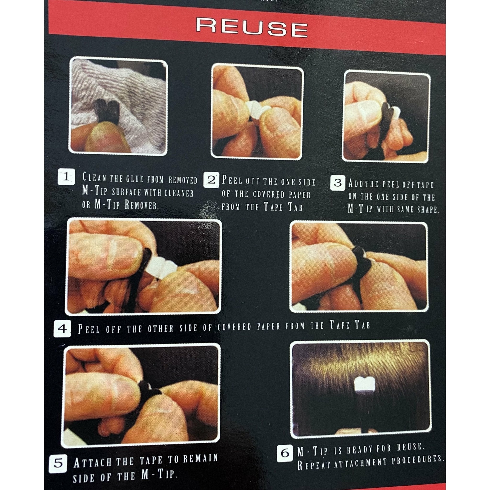 VIP M-Tip System Tape Hair Extensions 100 Strands Wavy 18"