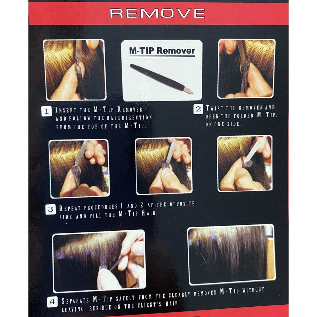 VIP M-Tip System Tape Hair Extensions 100 Strands Wavy 18"