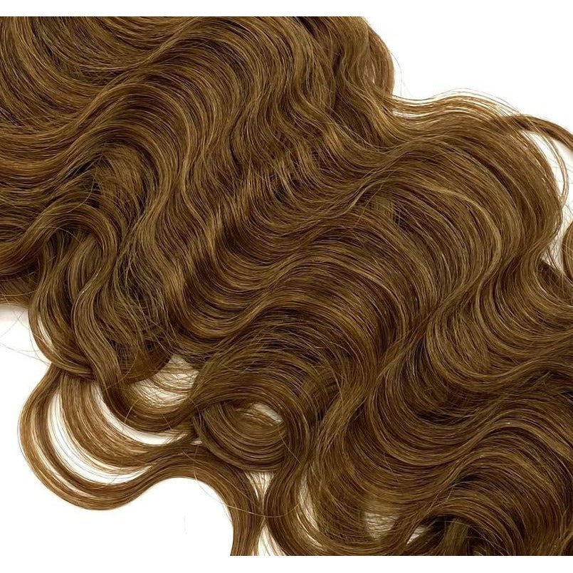 VIP M-Tip System Tape Hair Extensions 100 Strands Wavy 18"