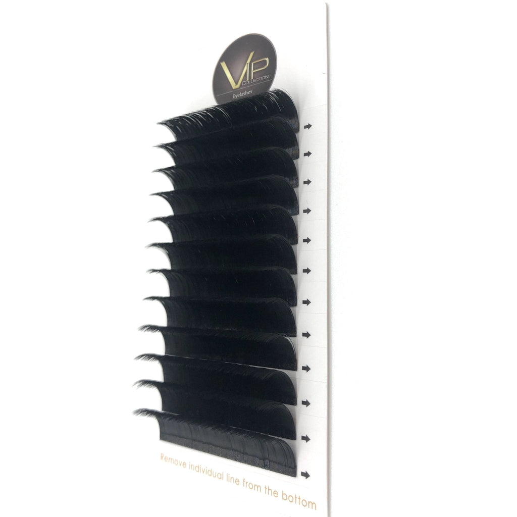 VIP Quick Fan Eyelash Extensions 12 Lines 0.07 D Curl - Pick Size