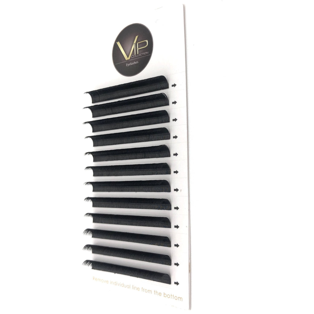 VIP Quick Fan Eyelash Extensions 12 Lines 0.07 D Curl - Pick Size