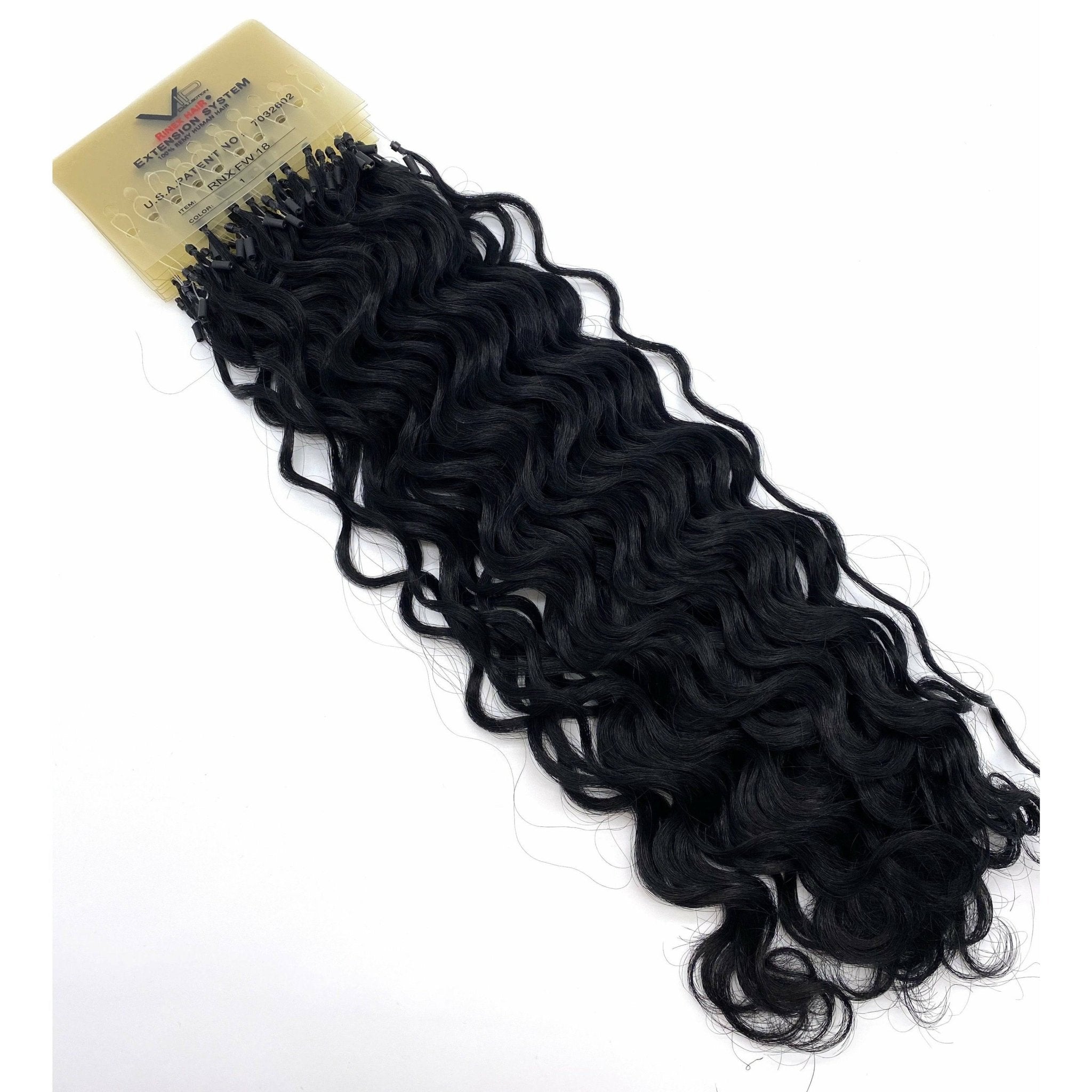 VIP Extensions RineX System Curly 18" Hair Extensions NWT