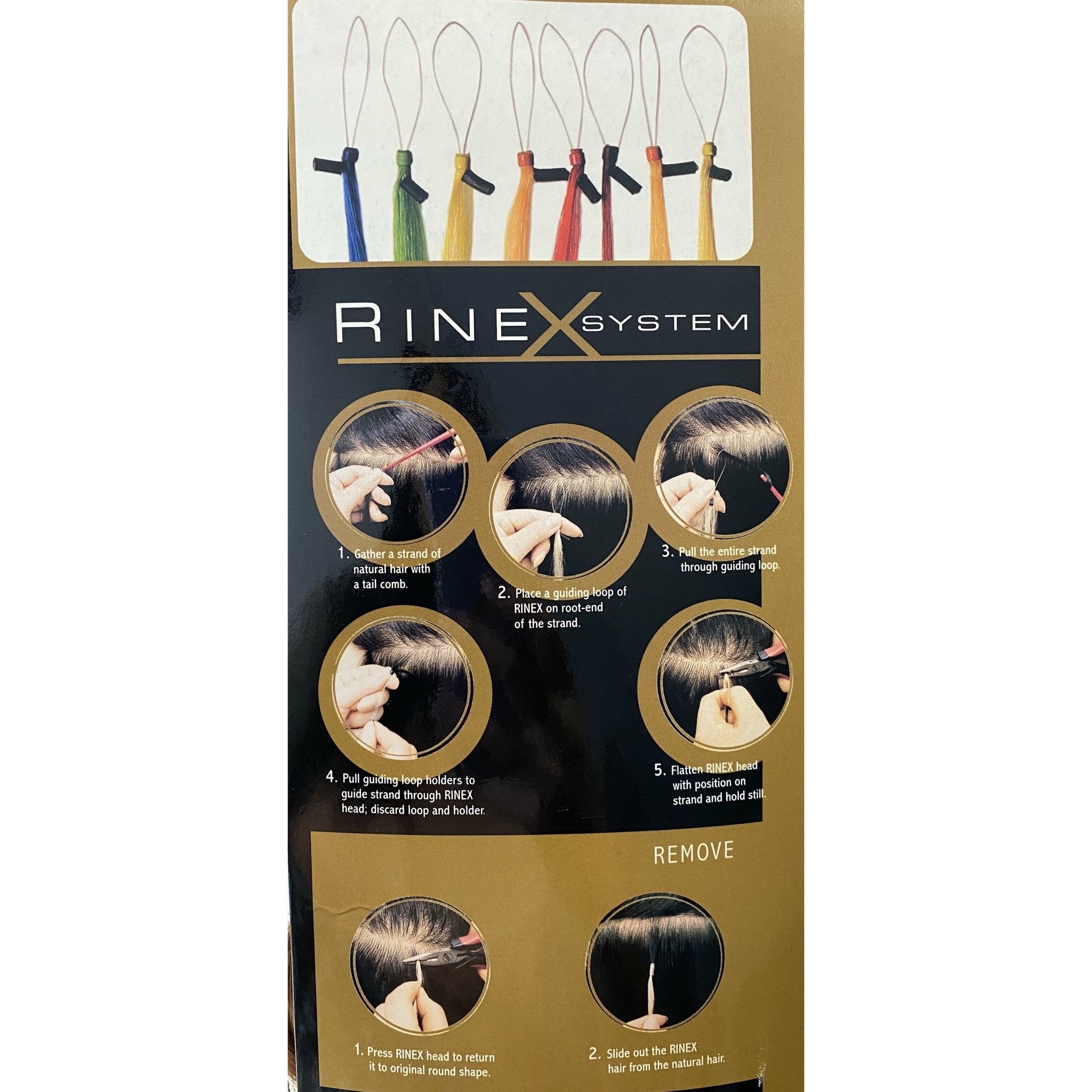 VIP Extensions RineX System Curly 18" Hair Extensions NWT