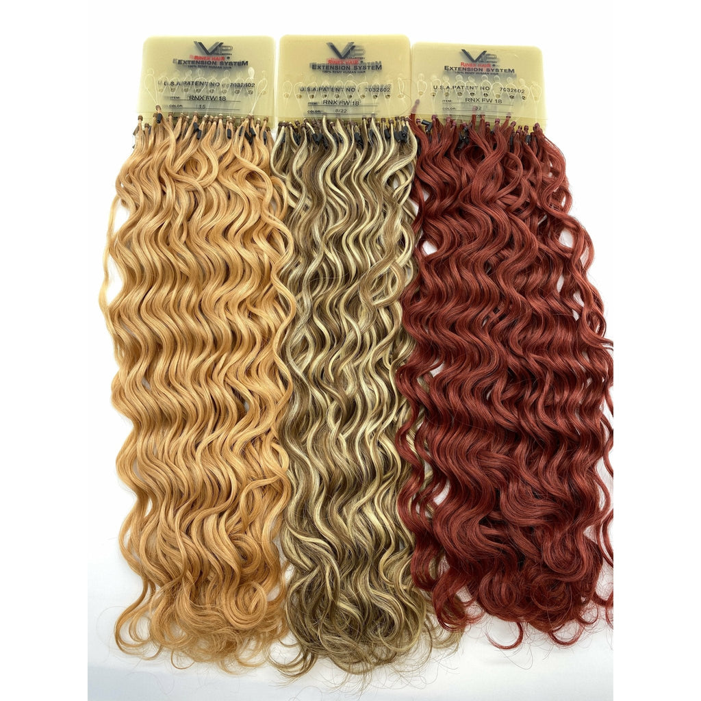 VIP Extensions RineX System Curly 18" Hair Extensions NWT