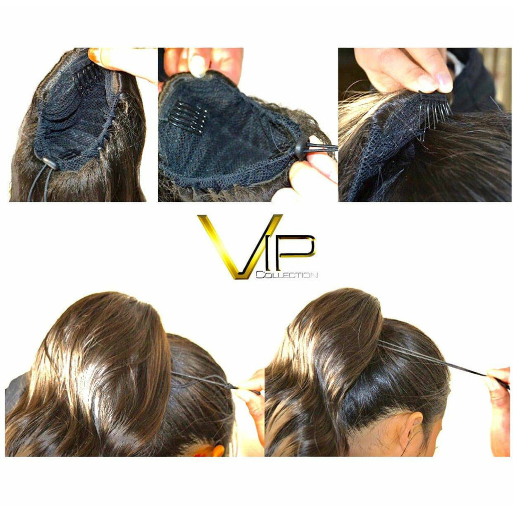 VIP Synthetic Claw Clip Ponytail Hair Extension Sapphire
