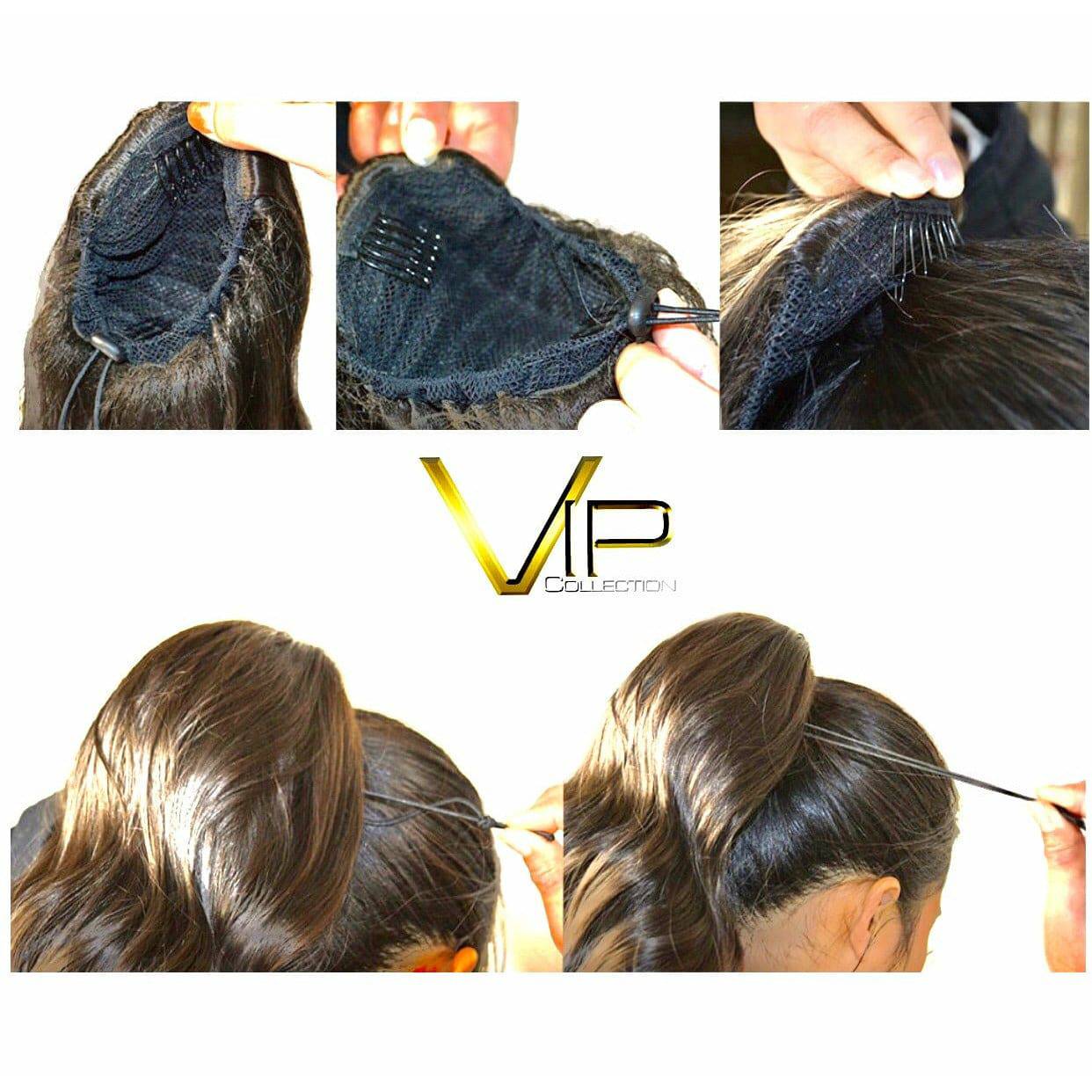 VIP Synthetic Claw Clip Ponytail Hair Extension Sapphire