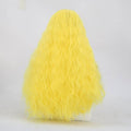VIP Extensions Yellow Crimped Wave Synthetic Lace Front Wig, Style 21