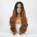 VIP Extensions Off Black to Light Auburn Body Wave Synthetic Lace Front Wig, Style 266