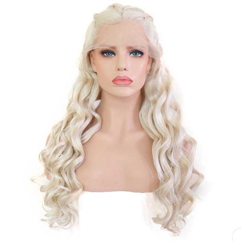 VIP Synthetic Lace Front Wig, 24", Platinum Blonde (22)