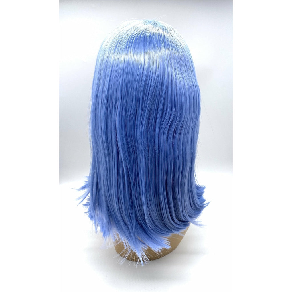 VIP Extensions Off Black to Light Blue Straight Bob Synthetic Lace Front Wig