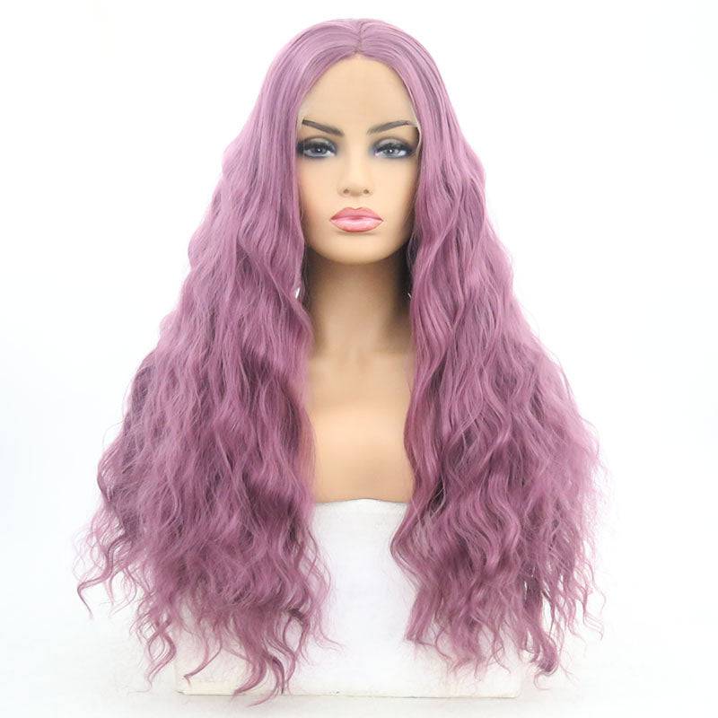VIP Extensions Orchid Purple Water Wave Synthetic Lace Front Wig, 24", Color 1716 (88)