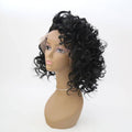 VIP Extensions Off Black Curly Synthetic Lace Front Wig, Style 229