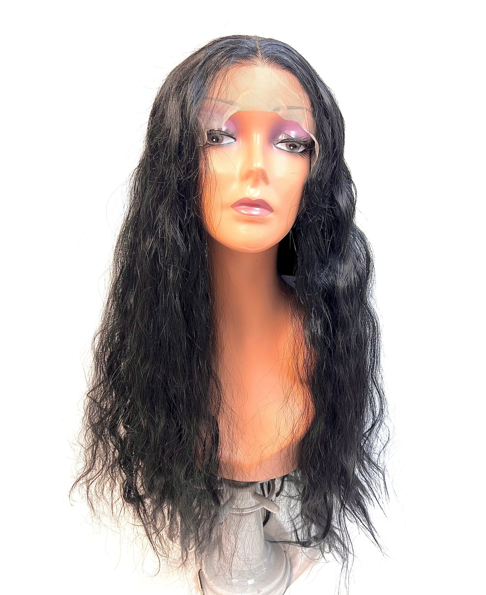 VIP Extensions Off Black Natural Wave Synthetic Lace Front Wig, 24", Color 1B (73)