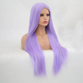 VIP Extensions Lavender Purple Straight Synthetic Lace Front Wig, 24", Color 815 (77)