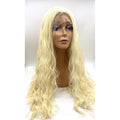VIP Extensions Bleach Blonde Wavy Synthetic Lace Front Wig, 24", Color 613 (5)