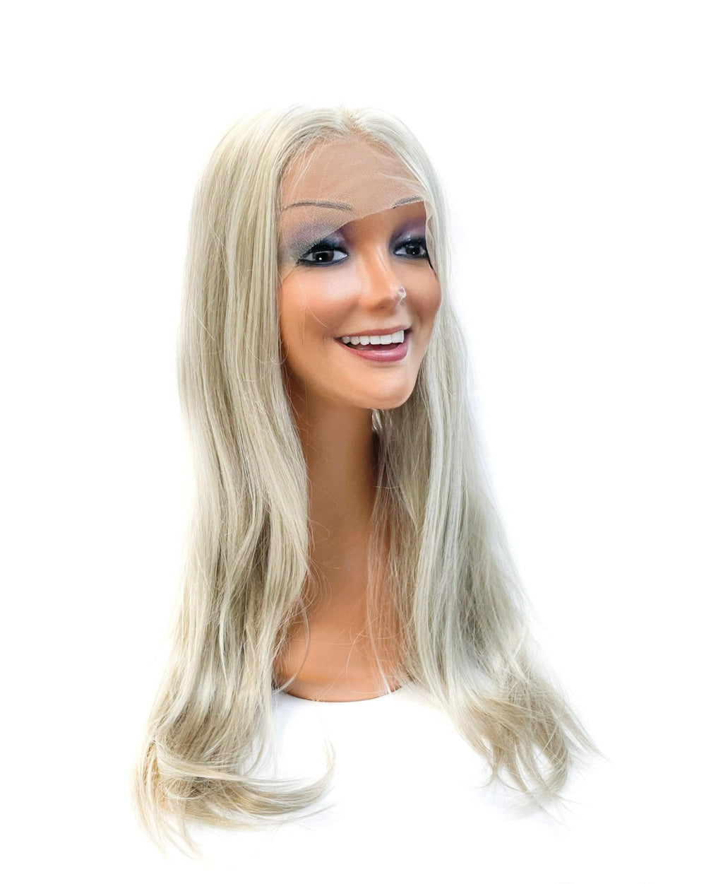 VIP Synthetic Lace Front Wig, 24", Platinum White (19)