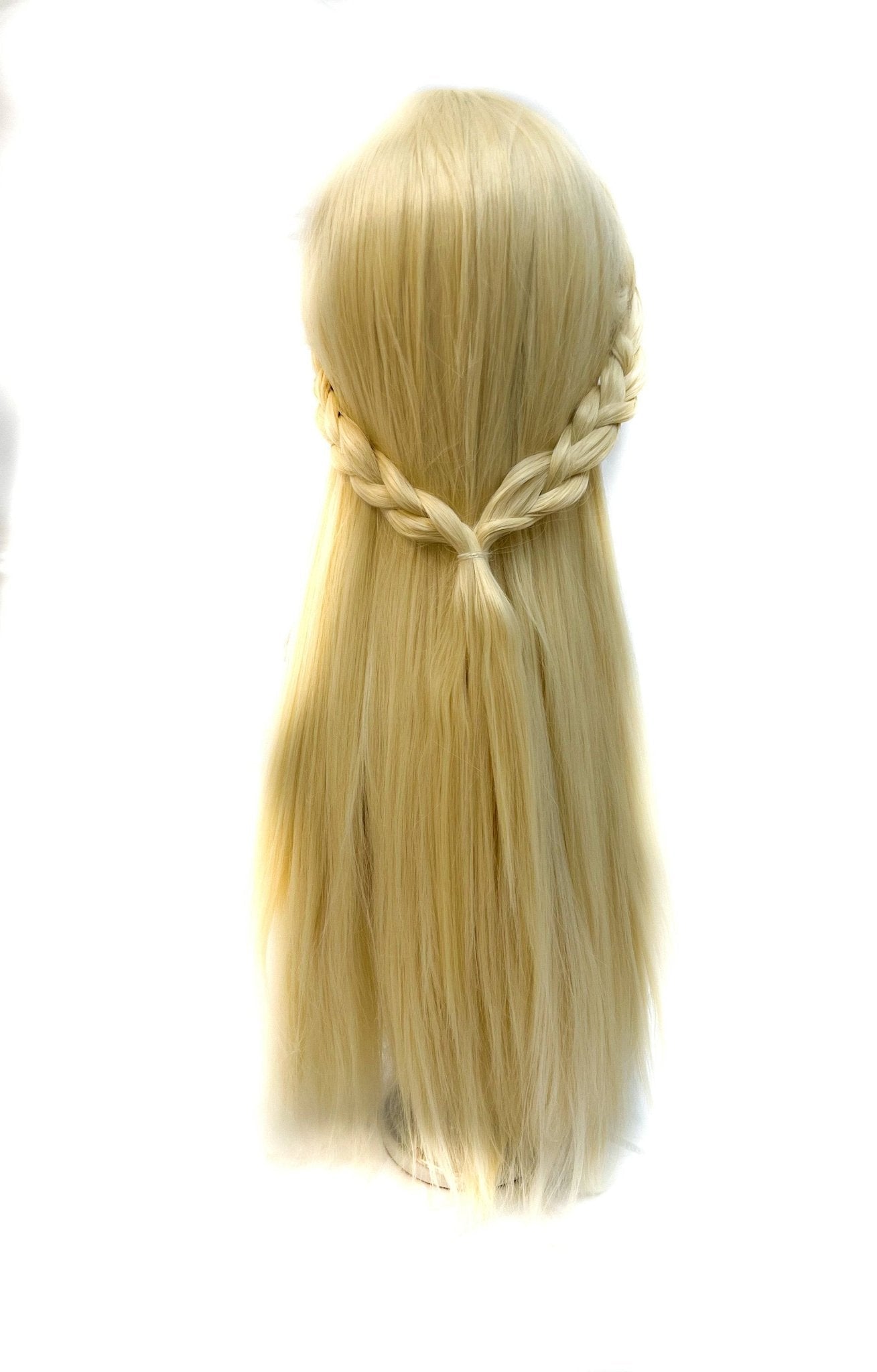 VIP Extensions Bleach Blonde Straight Synthetic Lace Front Wig, 24", Color 613 (97)