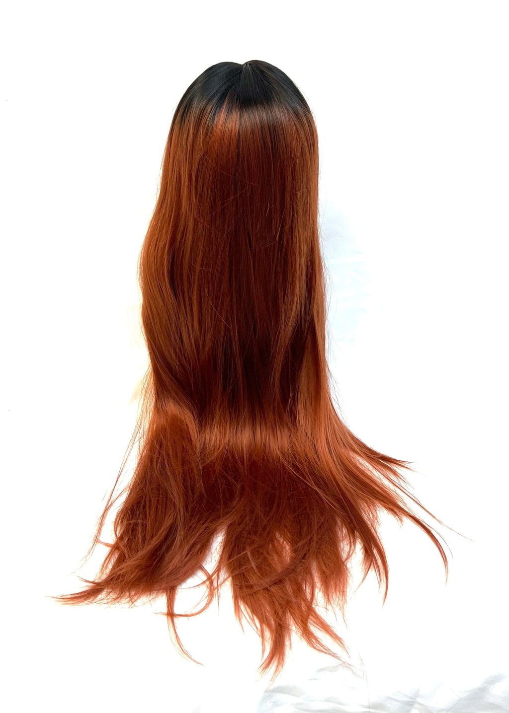 VIP Extensions Off Black to Dark Auburn Wavy Synthetic Lace Front Wig, 24", Color 1B/33 (17)