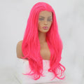 VIP Extensions Neon Pink Body Wave Synthetic Lace Front Wig