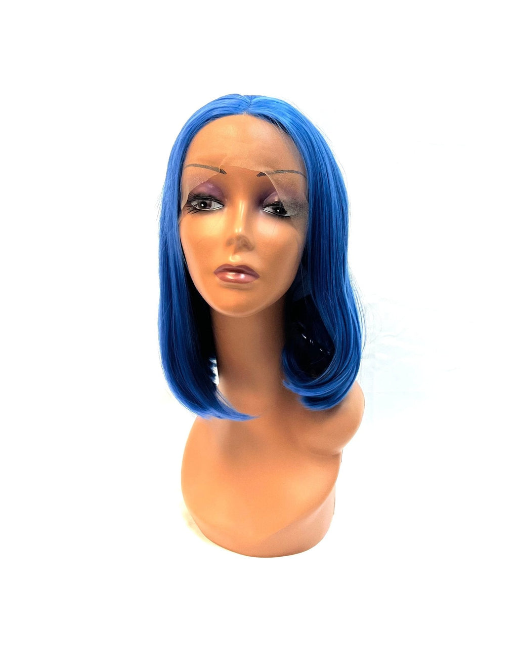 VIP Synthetic Bob Wig, Blue, 12"