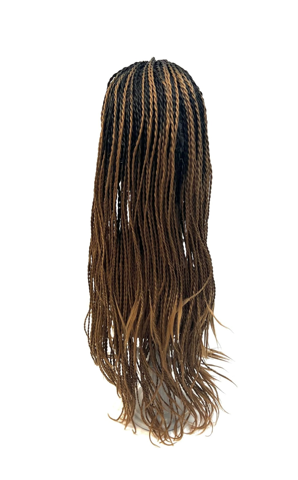 VIP Extensions Off Black to Honey Blonde Twist Braided Synthetic Wig, Color T1B/27