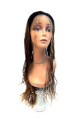 VIP Extensions Off Black to Honey Blonde Twist Braided Synthetic Wig, Color T1B/27