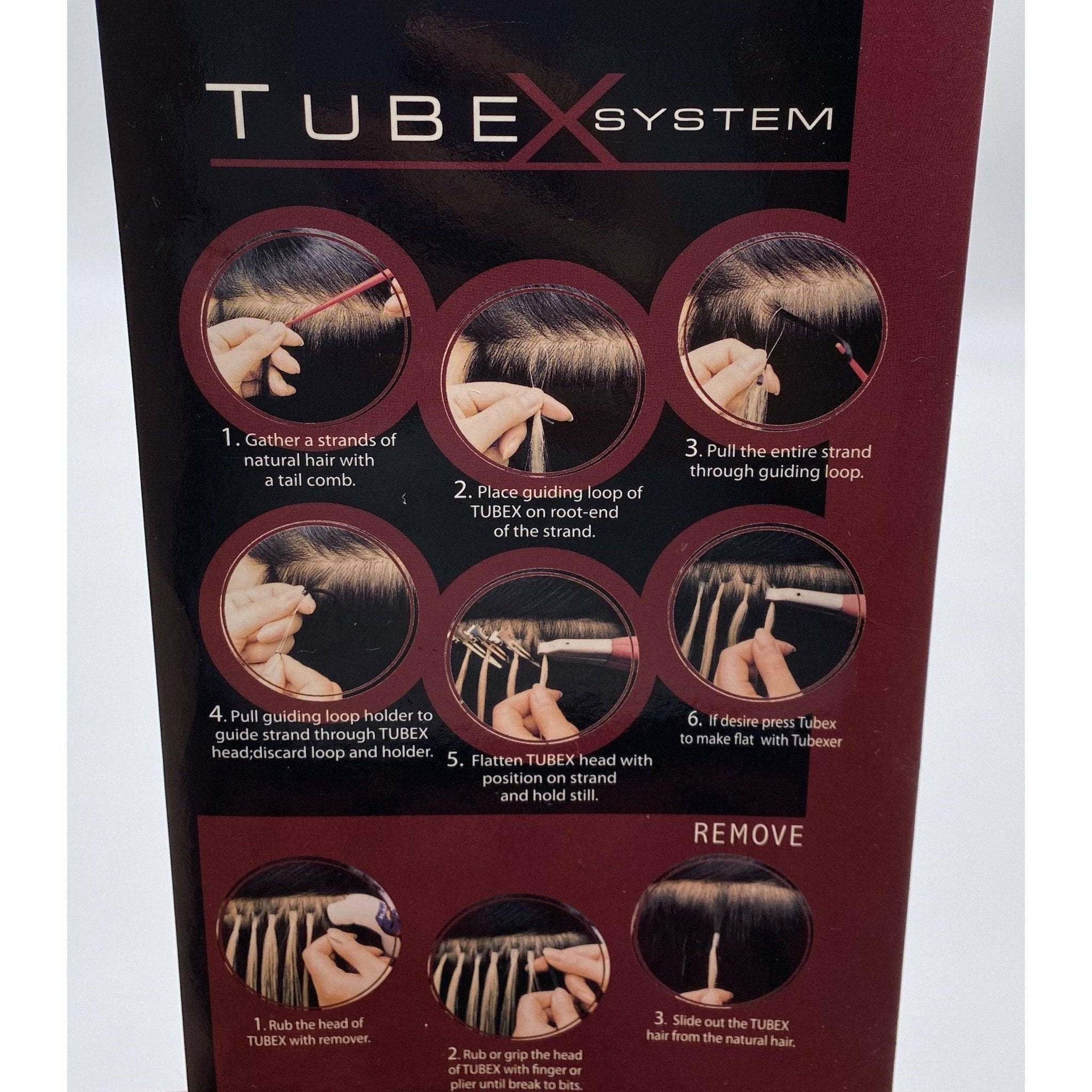 VIP Extensions TubeX System Straight 18" Hair Extensions - Choose Size