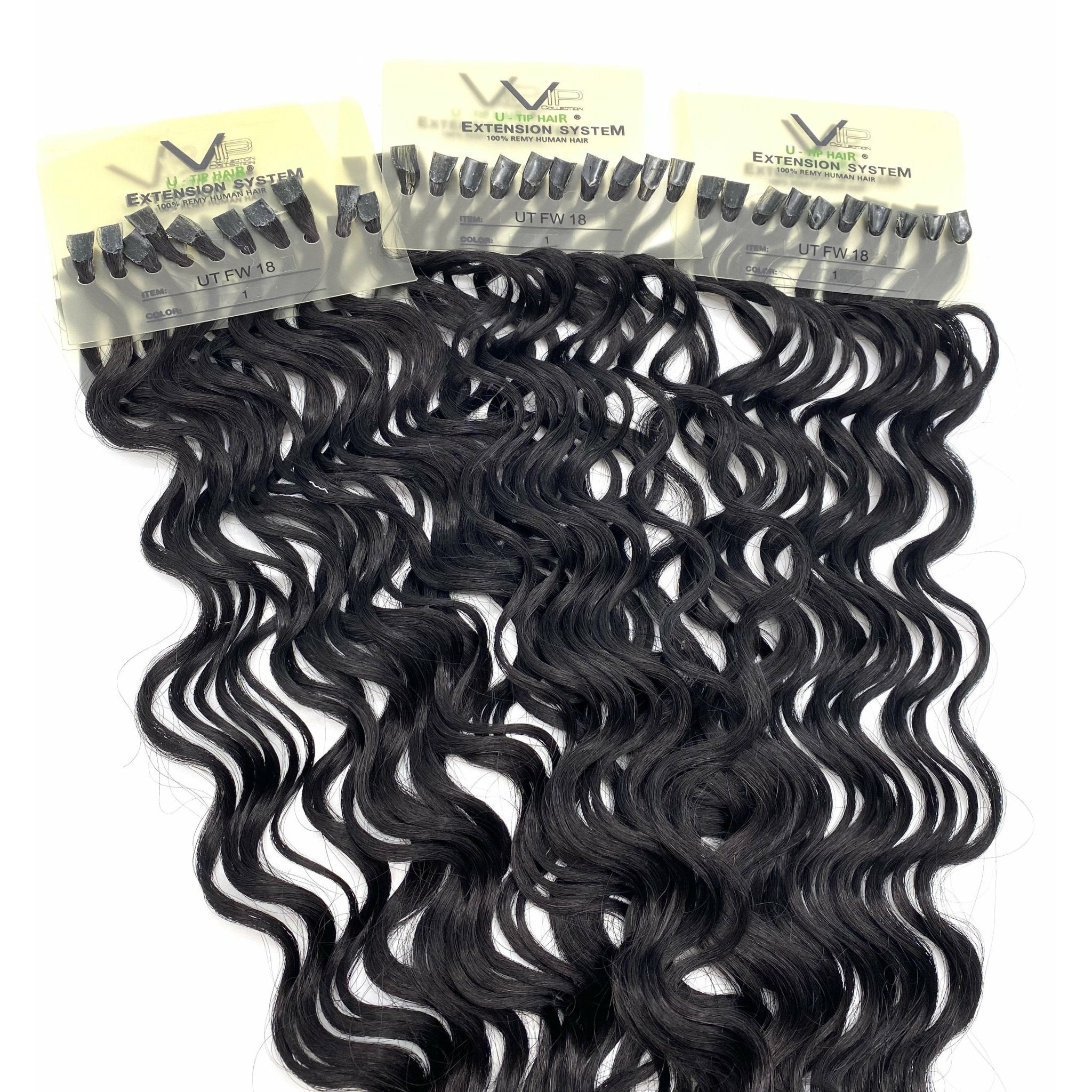 VIP U-Tip System Curly 18" Hair Extensions