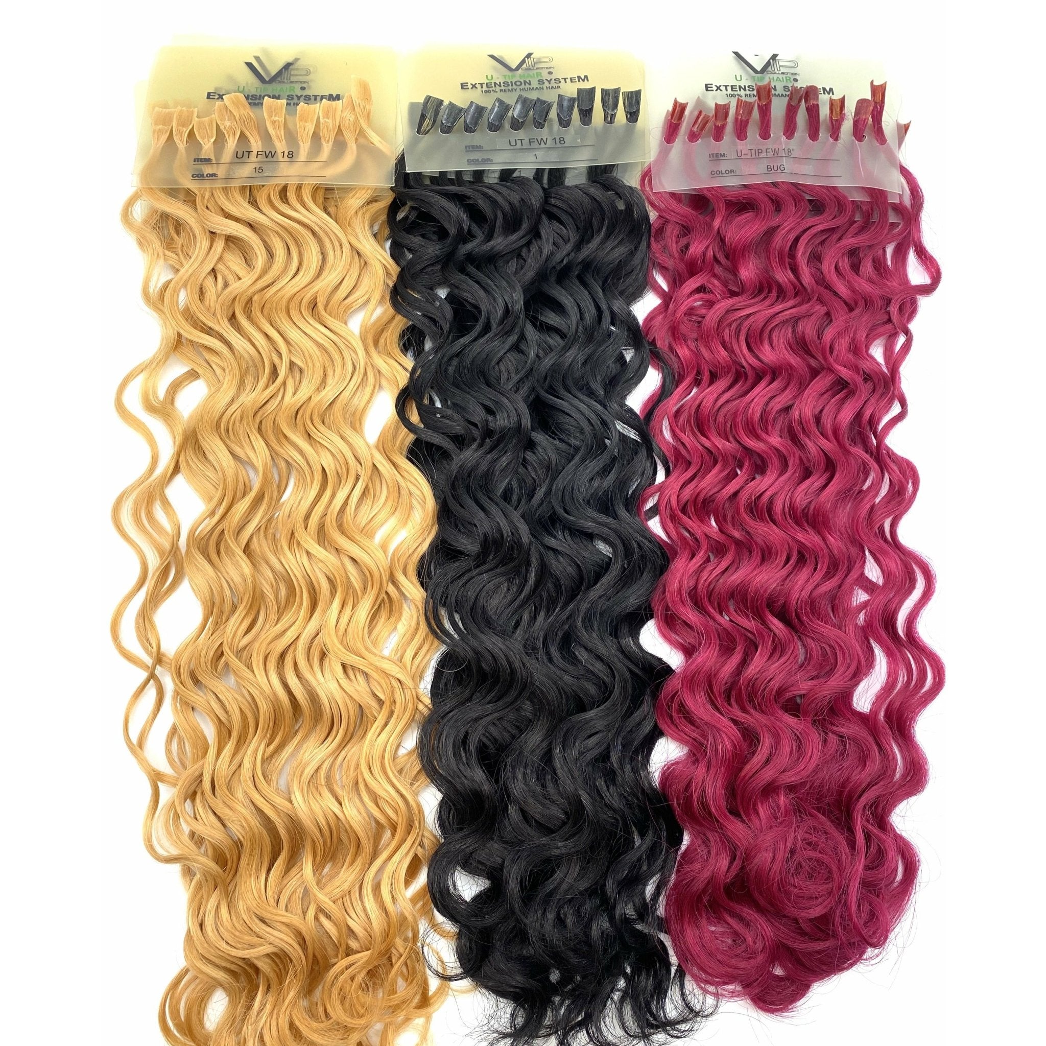 VIP U-Tip System Curly 18" Hair Extensions