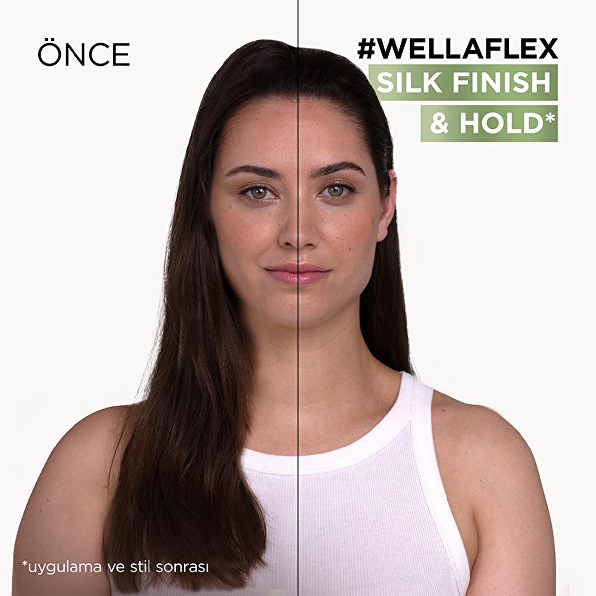 Wella Wellaflex: Ultra Strong Hold & Silky Finish Hair Mousse - 24H Lasting, Vegan, UV Protection - Non-Sticky Styling for Dry Hair