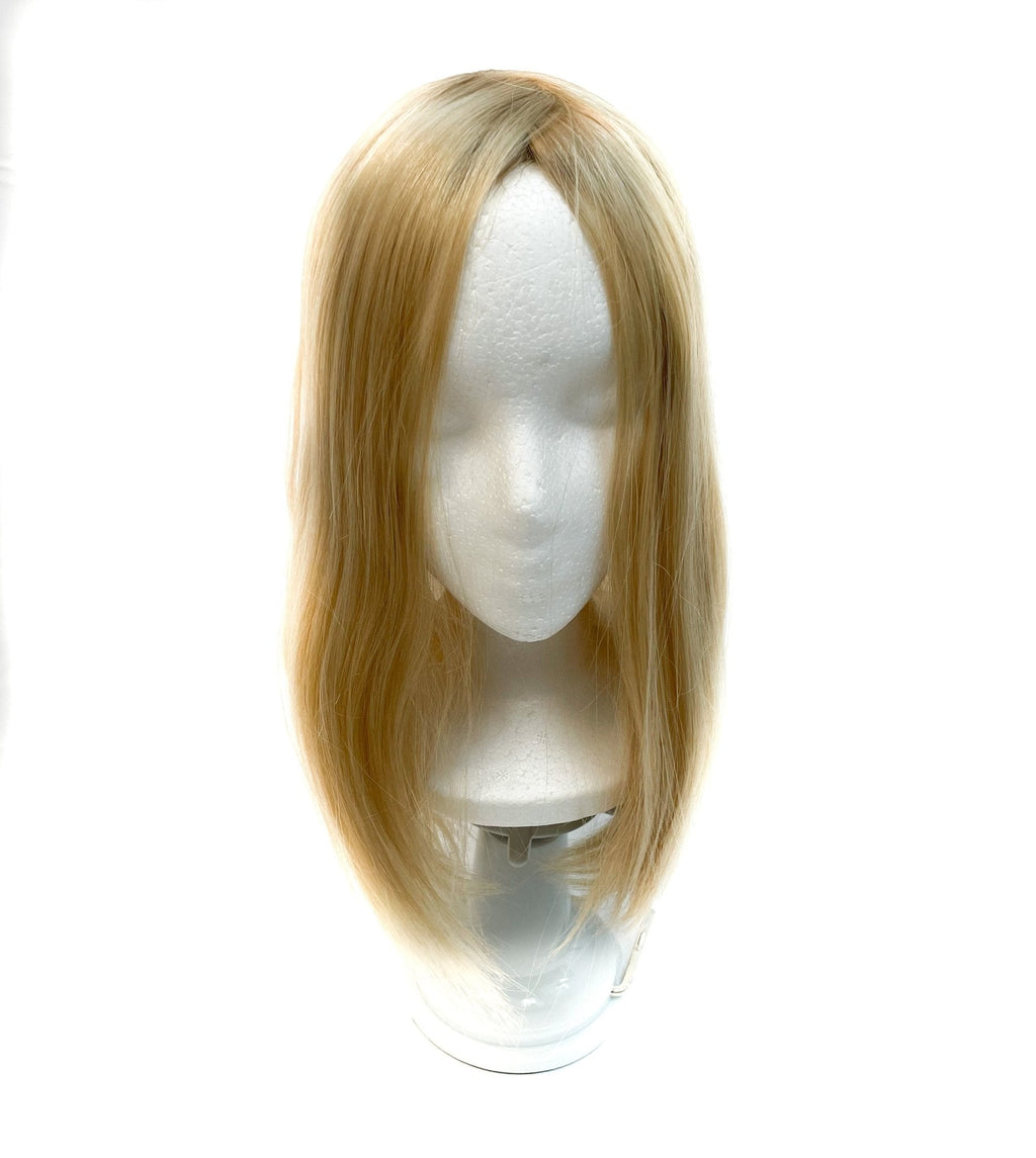 VIP Extensions Virgin Remy Human Hair Silk Straight Topper Top Piece TP36