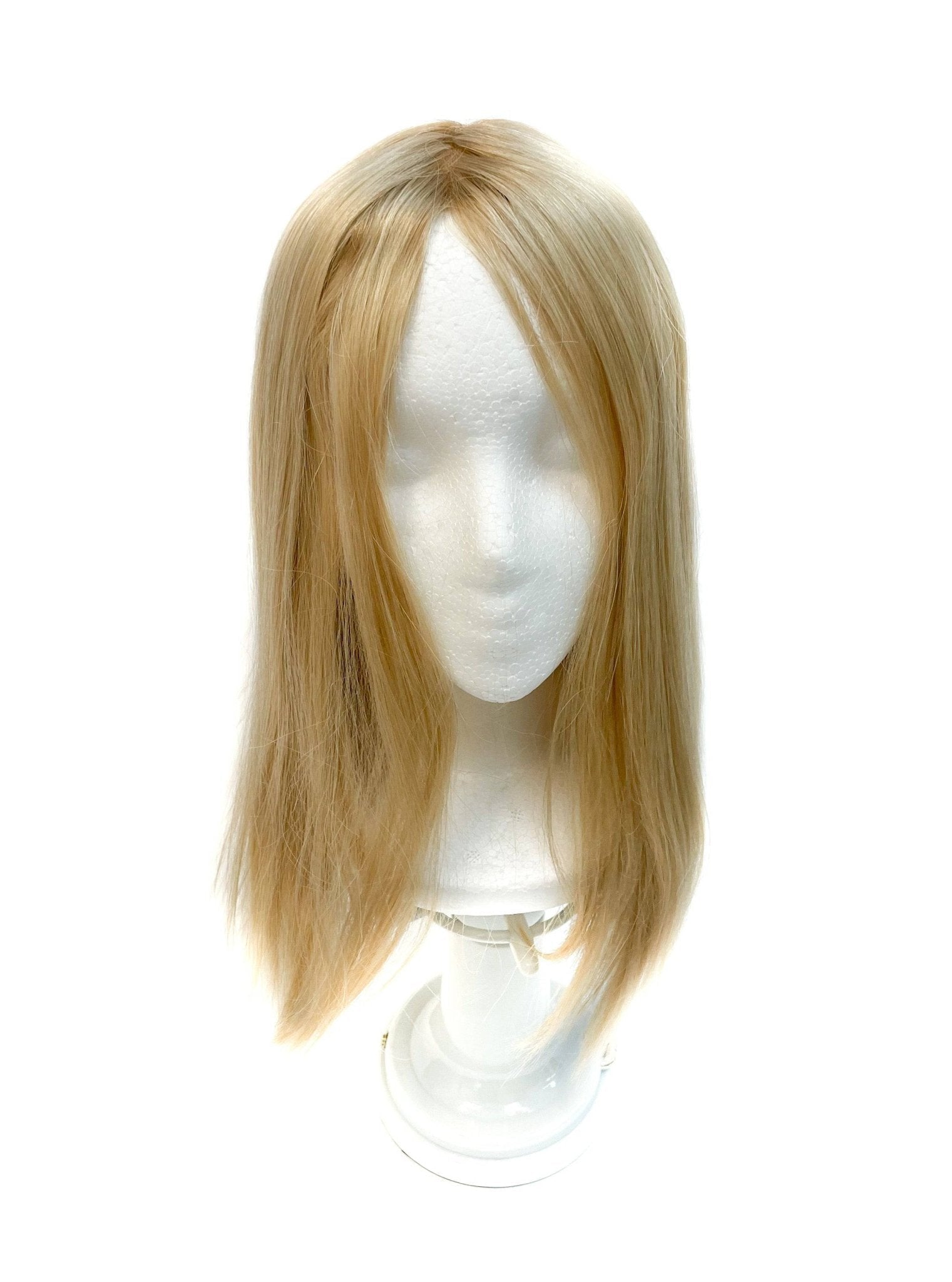 VIP Extensions TP37 Virgin Remy Human Hair Silk Straight Topper Piece