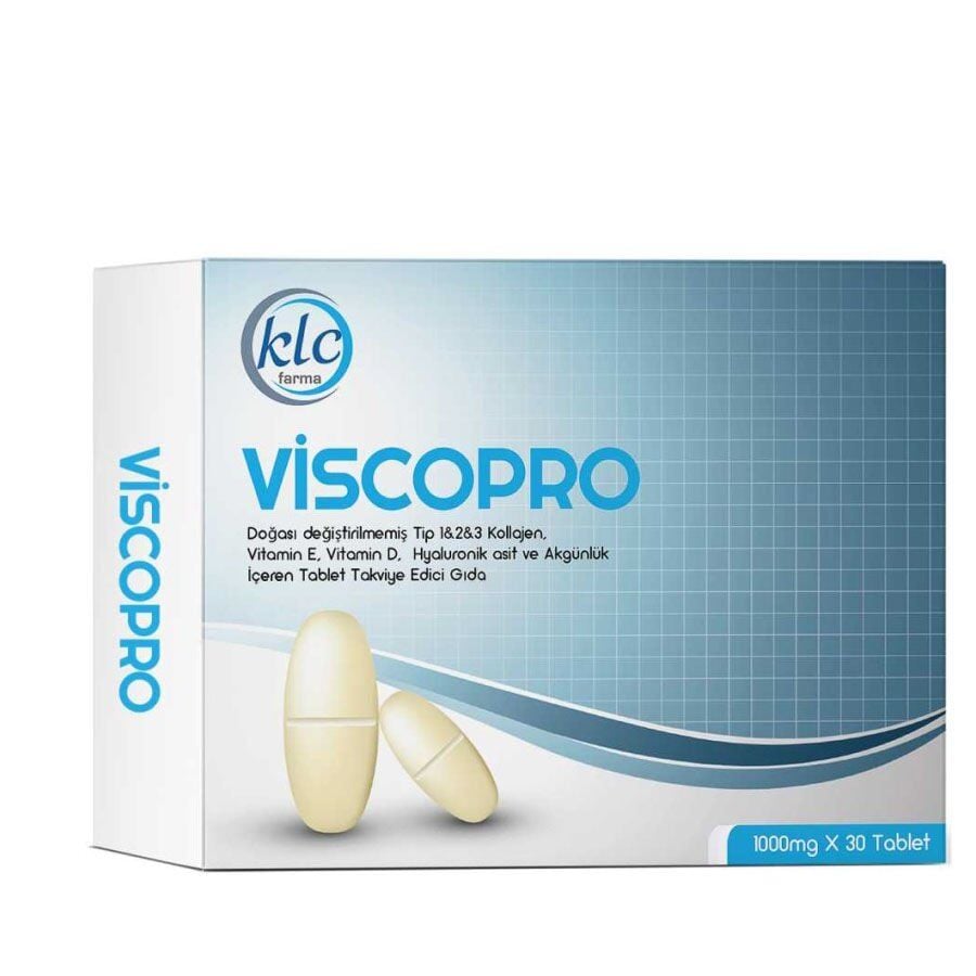 Klc Farma Viscopro Collagen Support for Joint Comfort 30 Tablets