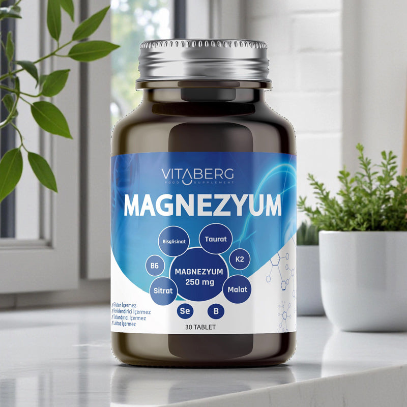 Vitaberg Magnesium Complex with Vitamin D3 & B6 30 Tablets