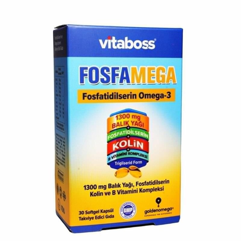 Vitaboss Fosfamega Omega 3 & Phosphatidylserine 30 Capsules