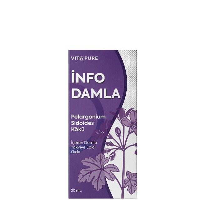 Vitapure Info Drops with Pelargonium Sidoides 20ml