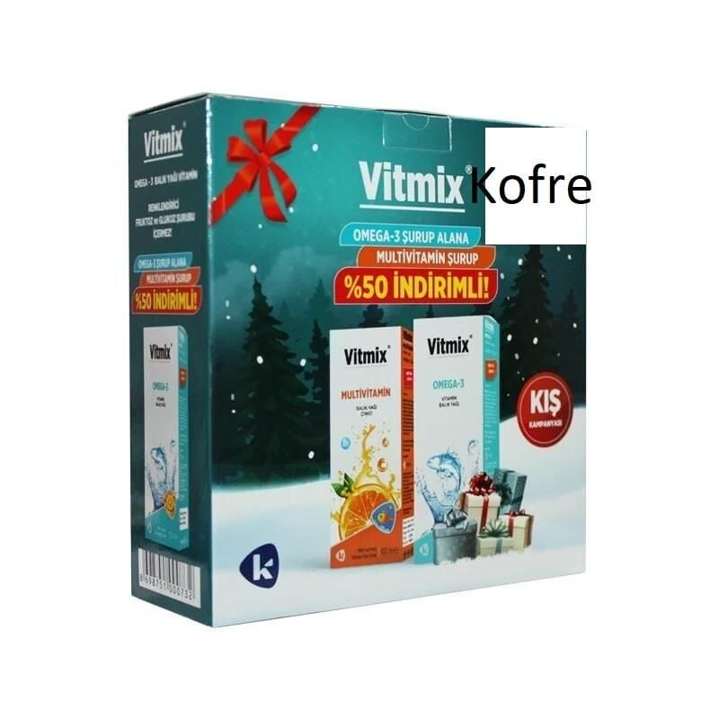 Vitmix Omega & Multivitamin Syrup Supplement Set 2x150ml