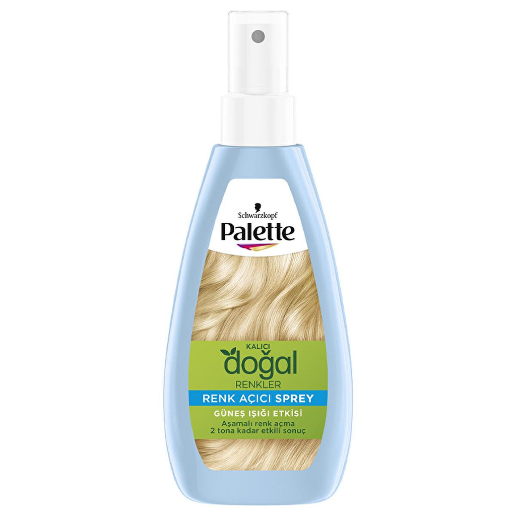 Palette Sun-Kissed Hair Lightening Spray - Natural Blonde Highlights with Argan Oil - Heat Activated Gradual Hair Lightener (150ml / 5.07 fl oz)